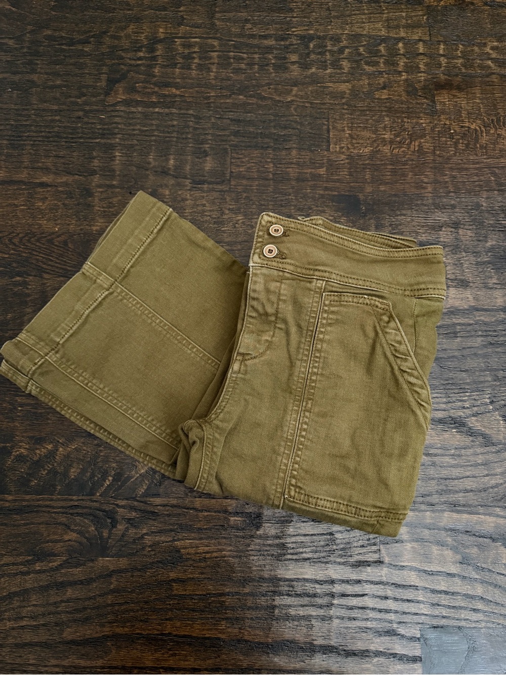 Anthropologie Pilcro Olive Green Boot-Cut Pants